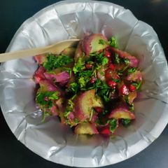 A picture of Roasted Shakarkandi (Sweet Potato) Chat.