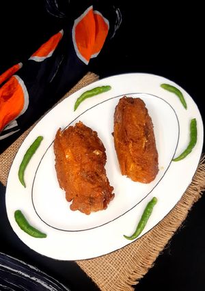 চিংড়ি মাছের মাথা ভাজা রেসিপির প্রধান ছবি