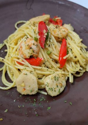 Foto resep Aglio e olio sederhana