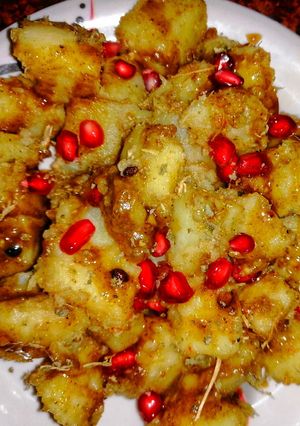 A picture of Sweet potato chaat.