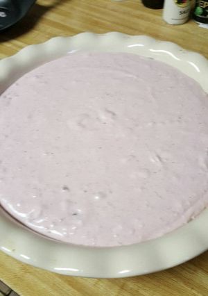A picture of Frozen Cranberry Parfait Pie.