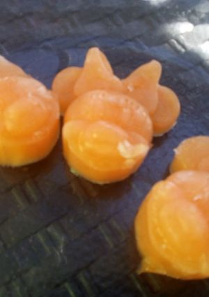 Una foto de Mini Heladitos de mandarina y naranja🍊/ banana🍌