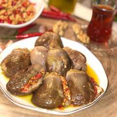مكدوس الباذنجان بالجوز-レシピのメイン写真