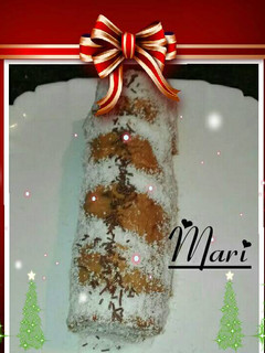 Una foto de Brazo de galleta y crema de toffee