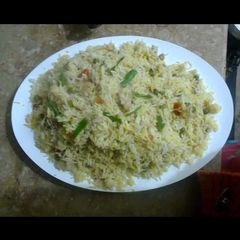 A picture of Chinese fried Rice.
