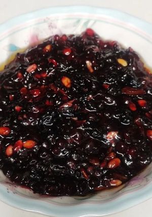 A picture of Beetroot sabudana halwa.