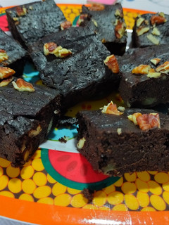 Una foto de ~Brownie keto~ sin harinas refinadas