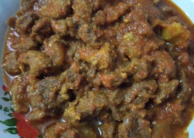 Resep Balado daging kerbau 🐃 oleh Heppi Novita - Cookpad