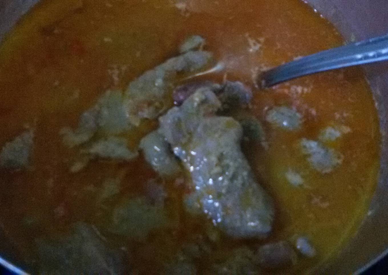 (Non Halal) Babi kacang merah masak santan