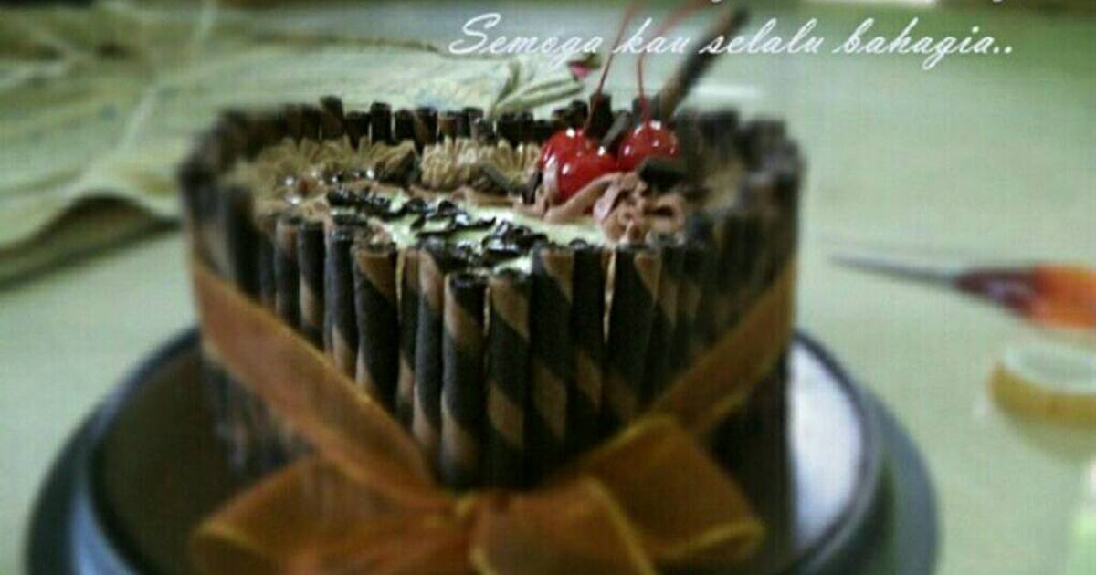 Resep Kue ultah basic cake brownies kukus oleh Nur Anisah Rahmawati