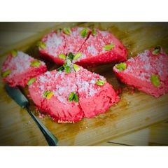 A picture of Kolkata Special: Bhapa Sandesh- Strawberry Flavoured.