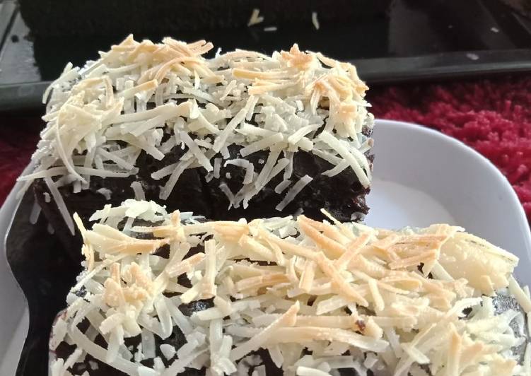 Choco cheese chewy brownies