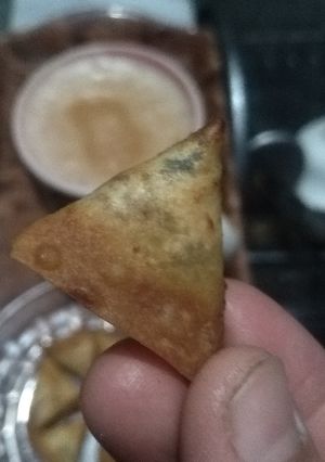 A picture of ONE BITE CHICKEN SAMOSAS😘.