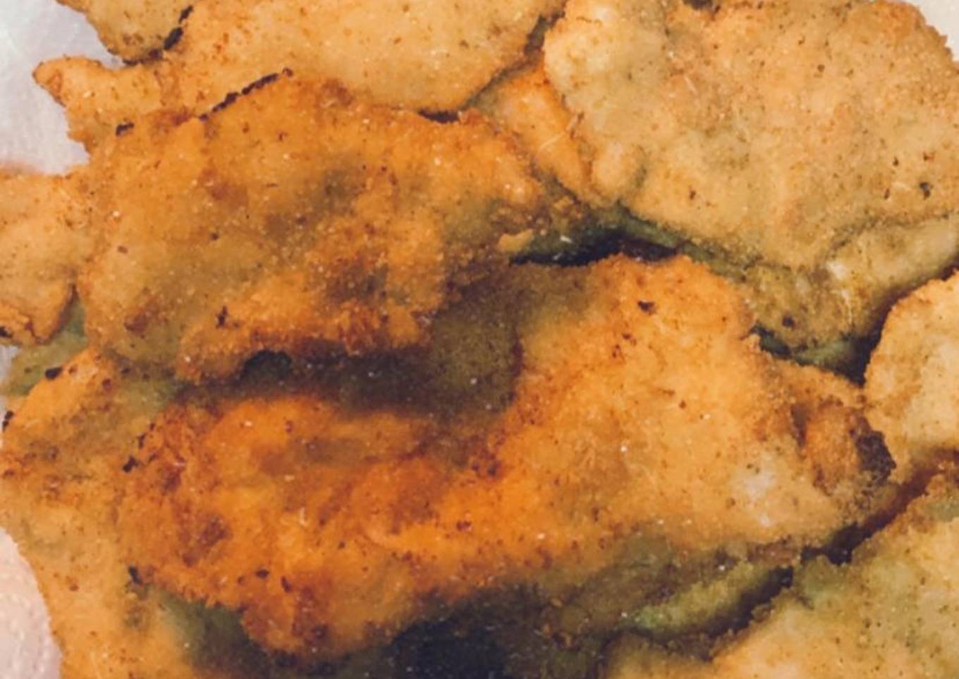 Filetes de pollo empanados