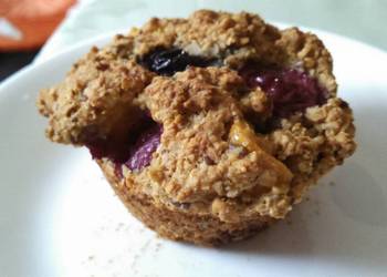 How to Prepare Delicious Oats Jackfruit and Blueberry Muffins gluten egg sugar free