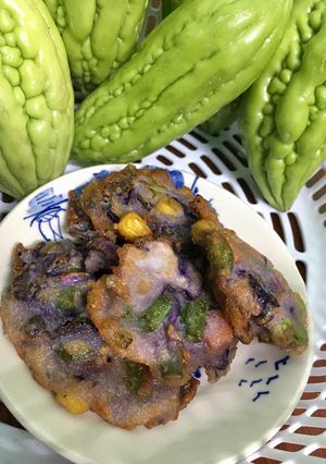 Hình của món Bánh rau củ chiên.