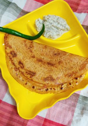 A picture of Mixed flour tomato chila.