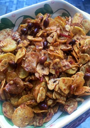 Foto resep Kering tempe kentang pedas manis