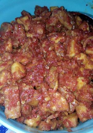 Foto resep Sambal Balado Singkong, Tempe & Teri