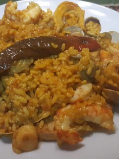 Una foto de Arroz y marisco