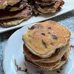 Foto principal de Panqueques americanos con chips de chocolate