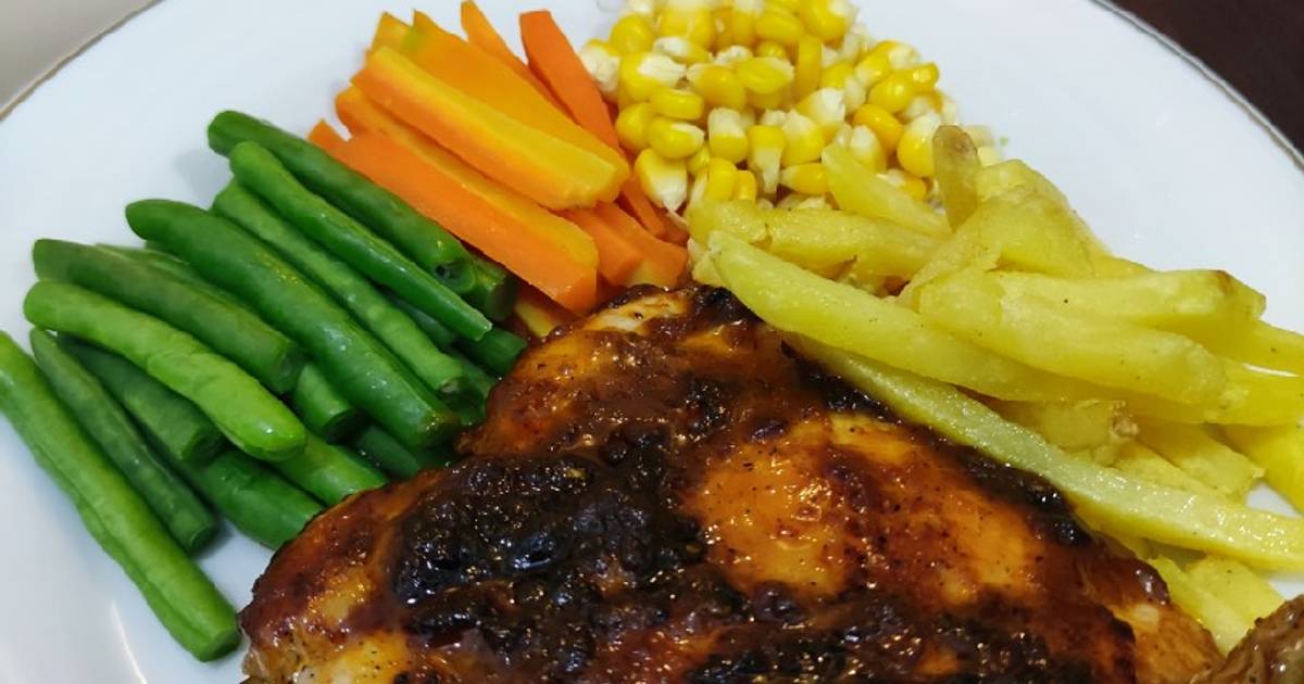 Resep Chicken Steak with BBQ Sauce oleh Annisa Azizah Cookpad