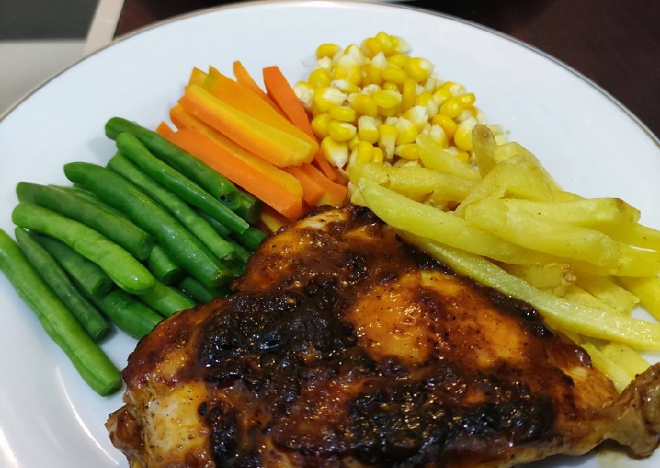 Chicken Steak with BBQ Sauce