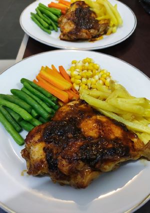 Foto resep Chicken Steak with BBQ Sauce