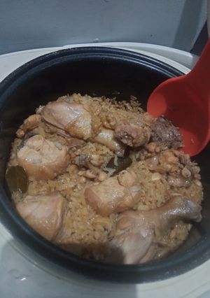 Foto resep Masak mudah (Nasi Tim Ayam Simple)