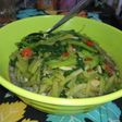 Tumis kangkung labu Siam saos teriyaki