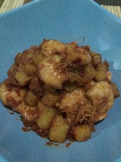 Foto resep Balado udang kentang