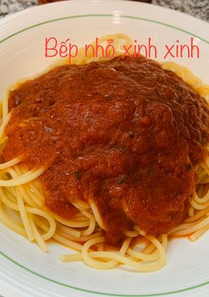 Hình của món Mì ý cấp tốc (không thịt).
