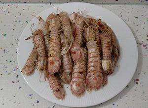 Una foto de Galeras a la plancha con eneldo