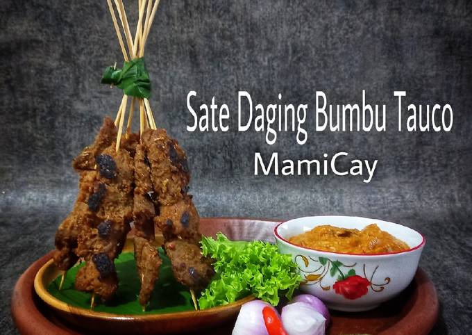 Resep praktis buat Sate Daging Bumbu Tauco hidangan Idul Fitri yang spesial