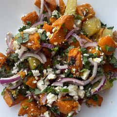A picture of Warm Sweet Potato Salad.