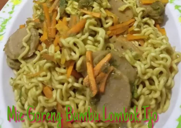 Resep Mie Goreng Bumbu Lombok Ijo, Lezat Sekali