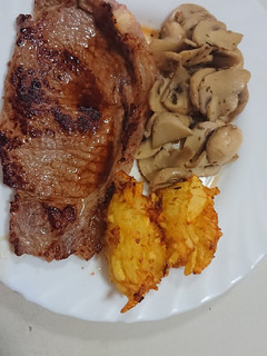 Una foto de Latkes de patatas