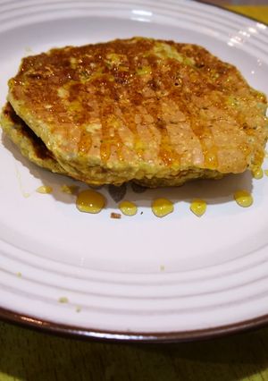 صورة لوصفة بانكيك بالشوفان والموز الصحية 🥞