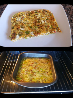 Una foto de Tortilla al horno de zapallitos. Guarnición. #semanadeturismo