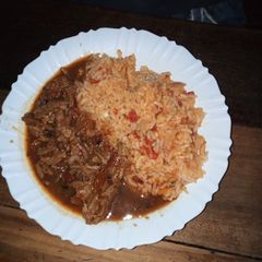 A picture of Pumpkin rice #authormarathon #myuniquericerecipecontest.