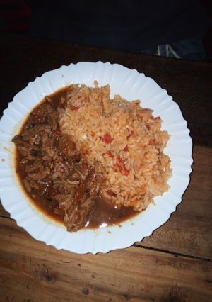 A picture of Pumpkin rice #authormarathon #myuniquericerecipecontest.