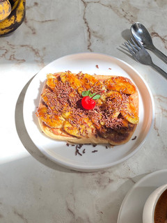 Foto resep French Toast Banana Caramel