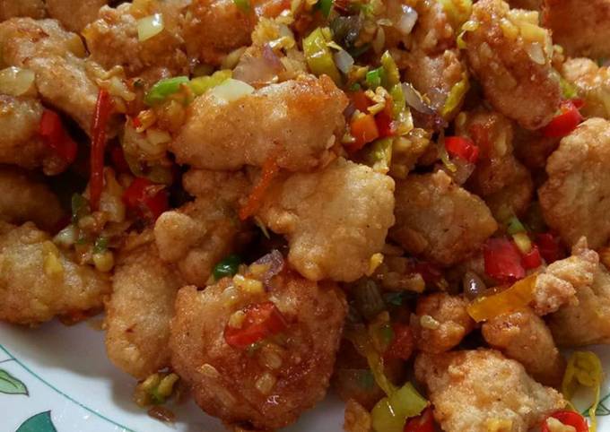 Resep Ayam Crispy Cabai Garam Oleh C H E L S E A Cookpad