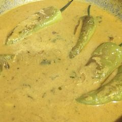 A picture of Hyderabadi Mirch ka Salan.