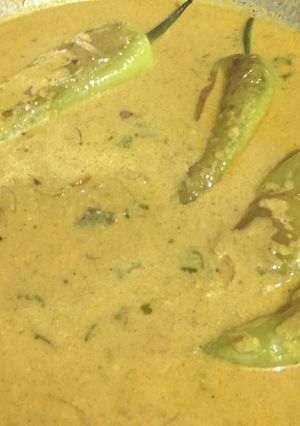 A picture of Hyderabadi Mirch ka Salan.
