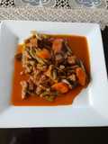 Beef Steaks with Guajillo Chiles, Carrots, and Nopales