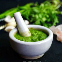 A picture of Spicy Green Chilli Chutney.
