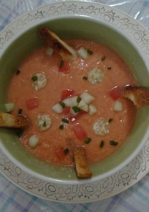 Una foto de Gazpacho andaluz