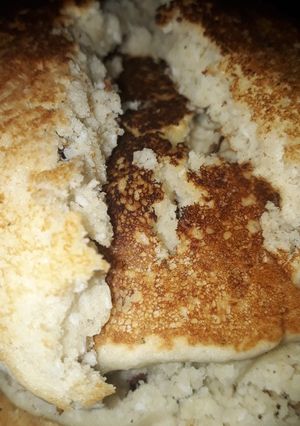 Una foto de Hot cakes sin huevo
