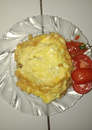 Foto resep Nasi goreng kura merah